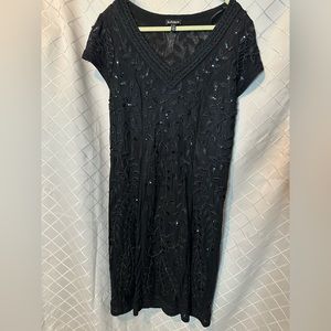 Le Chateau Black Lace  Sequin Dress, size Large